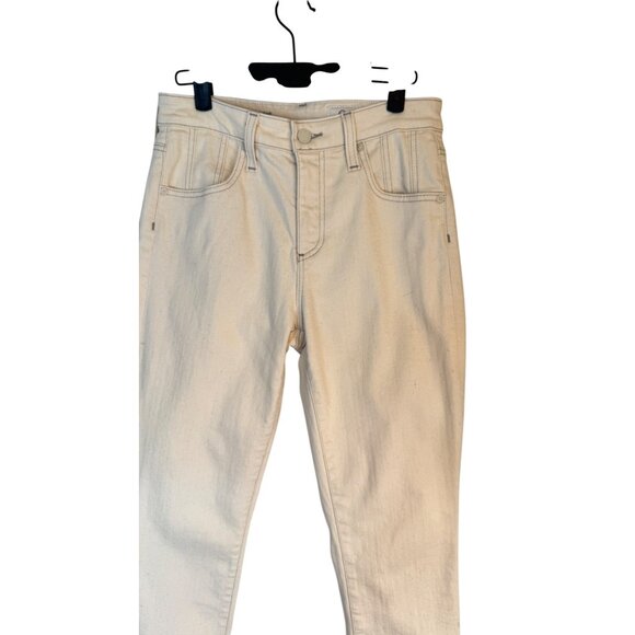 Adriano Goldschmied Size 27 Off White Skinny Jeans Comfort Stretch 5-Pocket - Picture 5 of 14